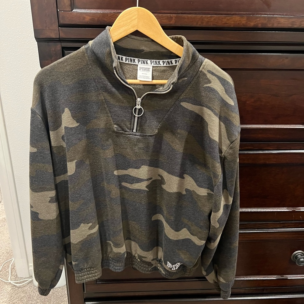 Victoria’s Secret pink sweatshirt, size medium crop style